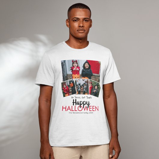 Boo pompoen jack-o-lantaarn Halloween Fotocollage T-shirt