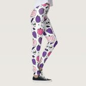 Boo Pompoen Schedel Witte Leggings (Rechts)