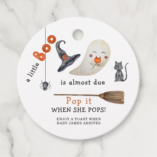 Boo - Pop het Als ze poppen Bedankjes Labels (Voorkant)