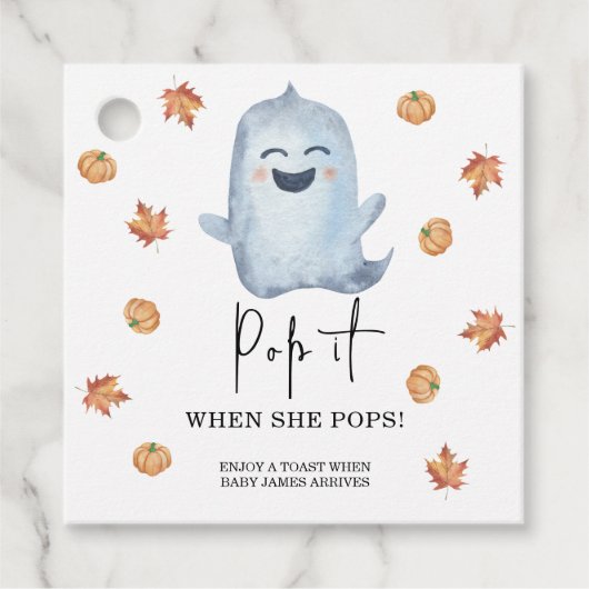 Boo - Pop het Als ze poppen Bedankjes Labels (Voorkant)