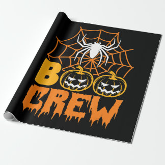Boo Pumpkin Halloween Spider Nurse Halloween Party Cadeaupapier