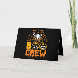 Boo Pumpkin Halloween Spider Nurse Halloween Party Kaart