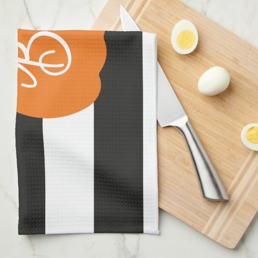 "Boo" Pumpkin Halloween Theedoek (Quarter Fold)