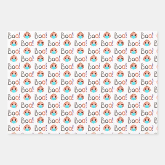 Boo Pumpkin — Papierlade voor vulling van 3 vel (Voorkant)