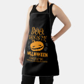 Boo Pumpkin Sarcastic Funny Halloween Costume Schort (Insitu)