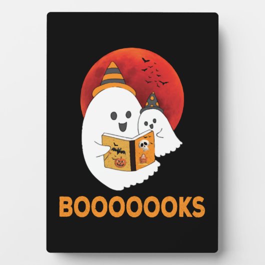 Boo Read Books Halloween Fotoplaat (voorkant)