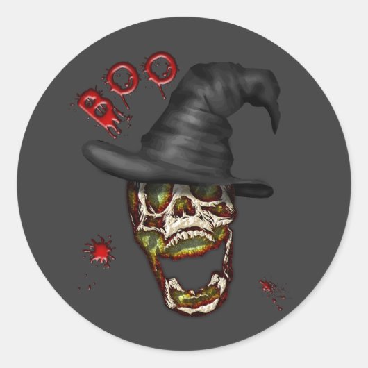 Boo Ronde Sticker (Voorkant)