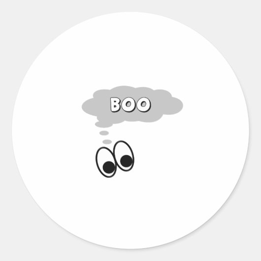 Boo Ronde Sticker (Voorkant)