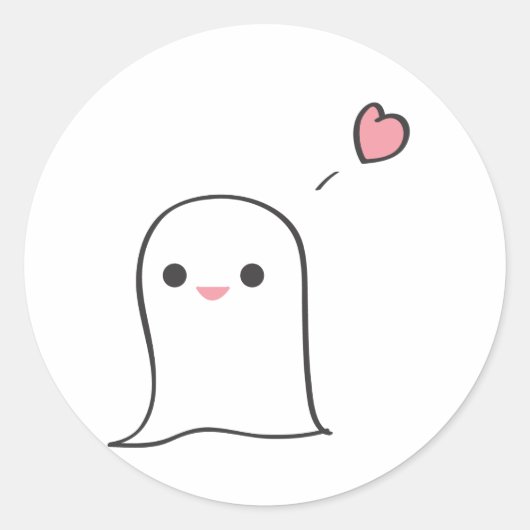 Boo Ronde Sticker (Voorkant)