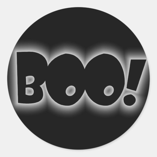 BOO! RONDE STICKER (Voorkant)