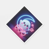 BOO Roze Halloween Spook Servet (Hoek)