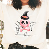 Boo & Roze schedel Halloween T-shirt