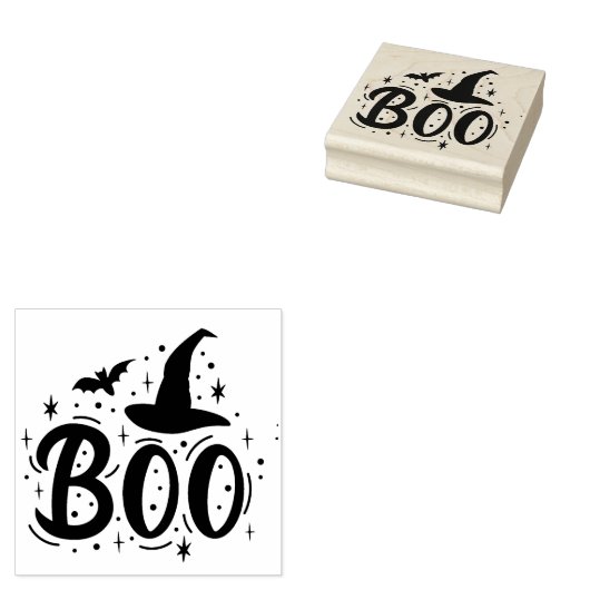 Boo Rubberstempel (Gestempeld)