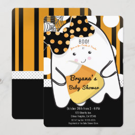 Boo Schattig Meisje Geest Halloween Kinderen Baby  Kaart