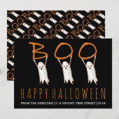 Boo, schattige geesten van de moderne Happy Hallow (Voorkant / Achterkant)