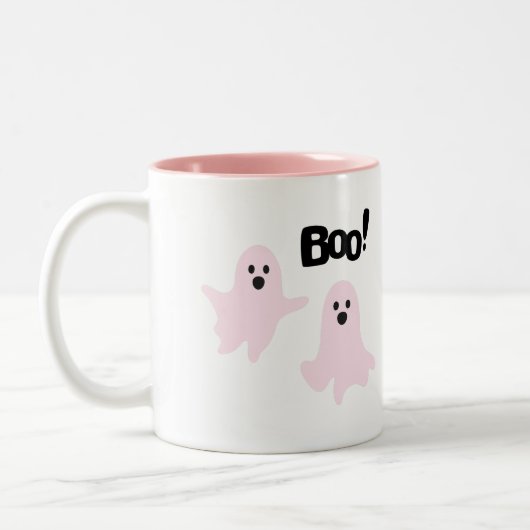 Boo Schattigee Halloween Pink Ghosts Spooky Mok (Links)