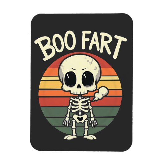 Boo scheet Funny Spooky Pastel Ghost Gothic Retro Magneet (Verticaal)