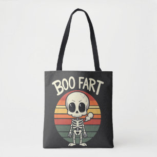 Boo scheet Funny Spooky Pastel Ghost Gothic Retro Tote Bag