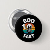 Boo scheet grappig scheten skelet voor Halloween Ronde Button 5,7 Cm (Voorkant /achterkant)
