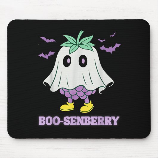 Boo-Senberry Bramen Geest Spooky Grappig Muismat (Voorkant)