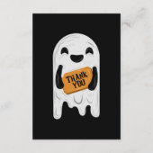 Boo-set uw bedrijf Spooky Halloween Dank u Bedankkaart (Achterkant)