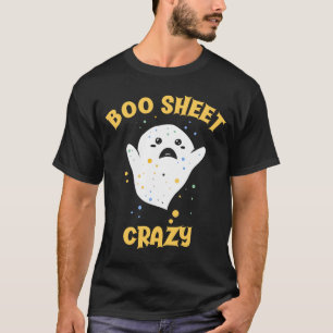 Boo Sheet Crazy Baby Ghost Halloween T-shirt