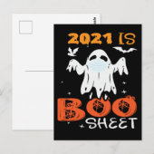 Boo Sheet Funny Ghost Halloween Briefkaart (Voorkant / Achterkant)