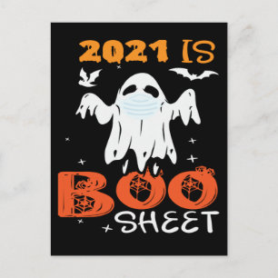 Boo Sheet Funny Ghost Halloween Briefkaart
