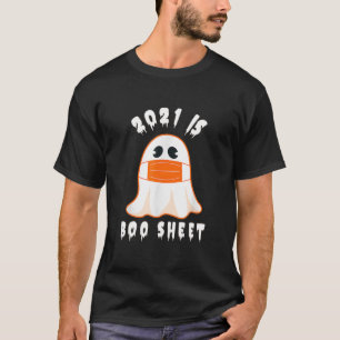 Boo Sheet Funny Halloween Ghost Costume Mannen W T-shirt