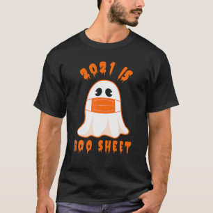 Boo Sheet Funny Halloween Ghost Costume Mannen W T-shirt