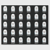 Boo Sheet Funny Halloween Ghost Pun Dark BG Cadeaupapier (Vlak)