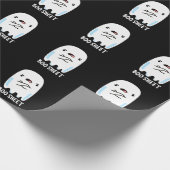 Boo Sheet Funny Halloween Ghost Pun Dark BG Cadeaupapier (Hoek)