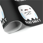 Boo Sheet Funny Halloween Ghost Pun Dark BG Cadeaupapier (Rol Hoek)