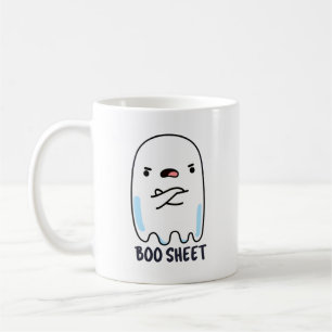 Boo Sheet Funny Halloween Ghost Pun Koffiemok