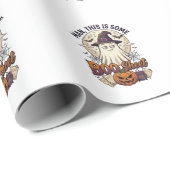 Boo Sheet Spook Pompoen Halloween Maan Ketel Cadeaupapier (Rol Hoek)