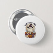 Boo Sheet Spook Pompoen Halloween Maan Ketel Ronde Button 5,7 Cm (Voorkant /achterkant)