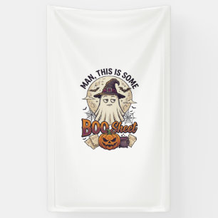 Boo Sheet Spook Pompoen Halloween Maan Ketel Spandoek