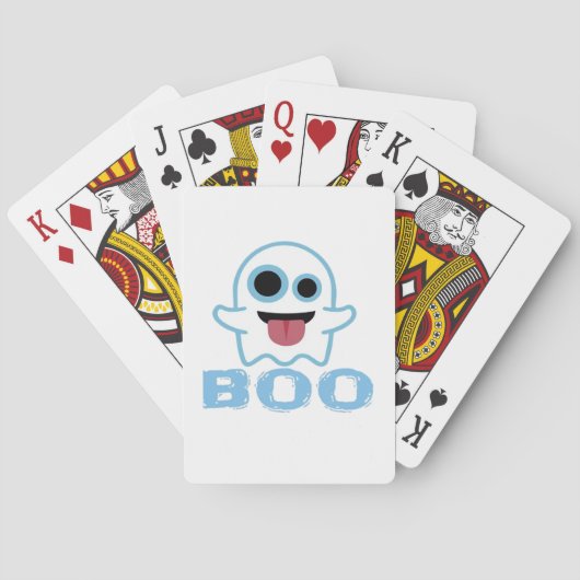 Boo Silly Funny Meme Pokerkaarten (Achterkant)