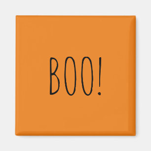 Boo sinaasappel eenvoudige typografie grappig scha magneet