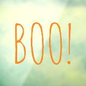 Boo sinaasappel spooky typografie grappig schattig raamsticker (Vel 3)