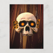 Boo Skull Briefkaart (Voorkant)