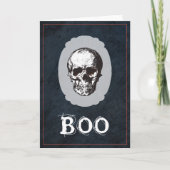 Boo Skull Halloween Kaart (Voorkant)