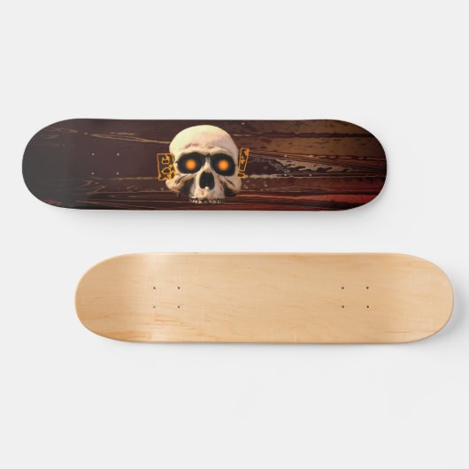 Boo Skull Persoonlijk Skateboard (Horizontaal)