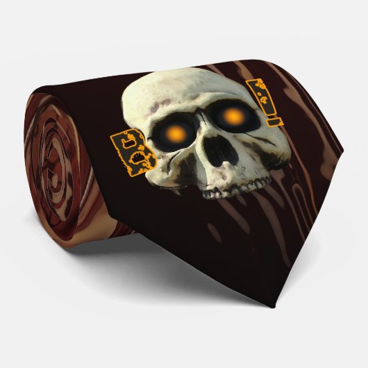 Boo Skull Stropdas (Opgerold)