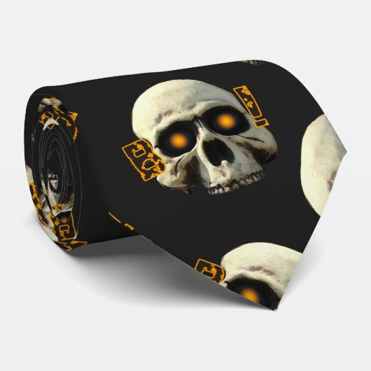 Boo Skulls Stropdas (Opgerold)
