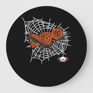 Boo Spider Web Funny Cute Spider Web Graphic Grote Klok