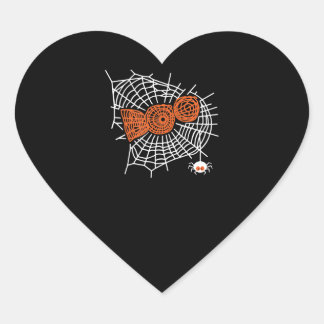 Boo Spider Web Funny Cute Spider Web Graphic Hart Sticker