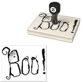 Boo. | Spider Web | Halloween Rubberstempel (Gestempeld)