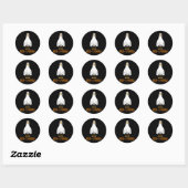 Boo-spirone Eend Geest Apotheek Halloween Ronde Sticker (Vel)