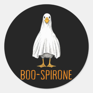 Boo-spirone Eend Geest Apotheek Halloween Ronde Sticker